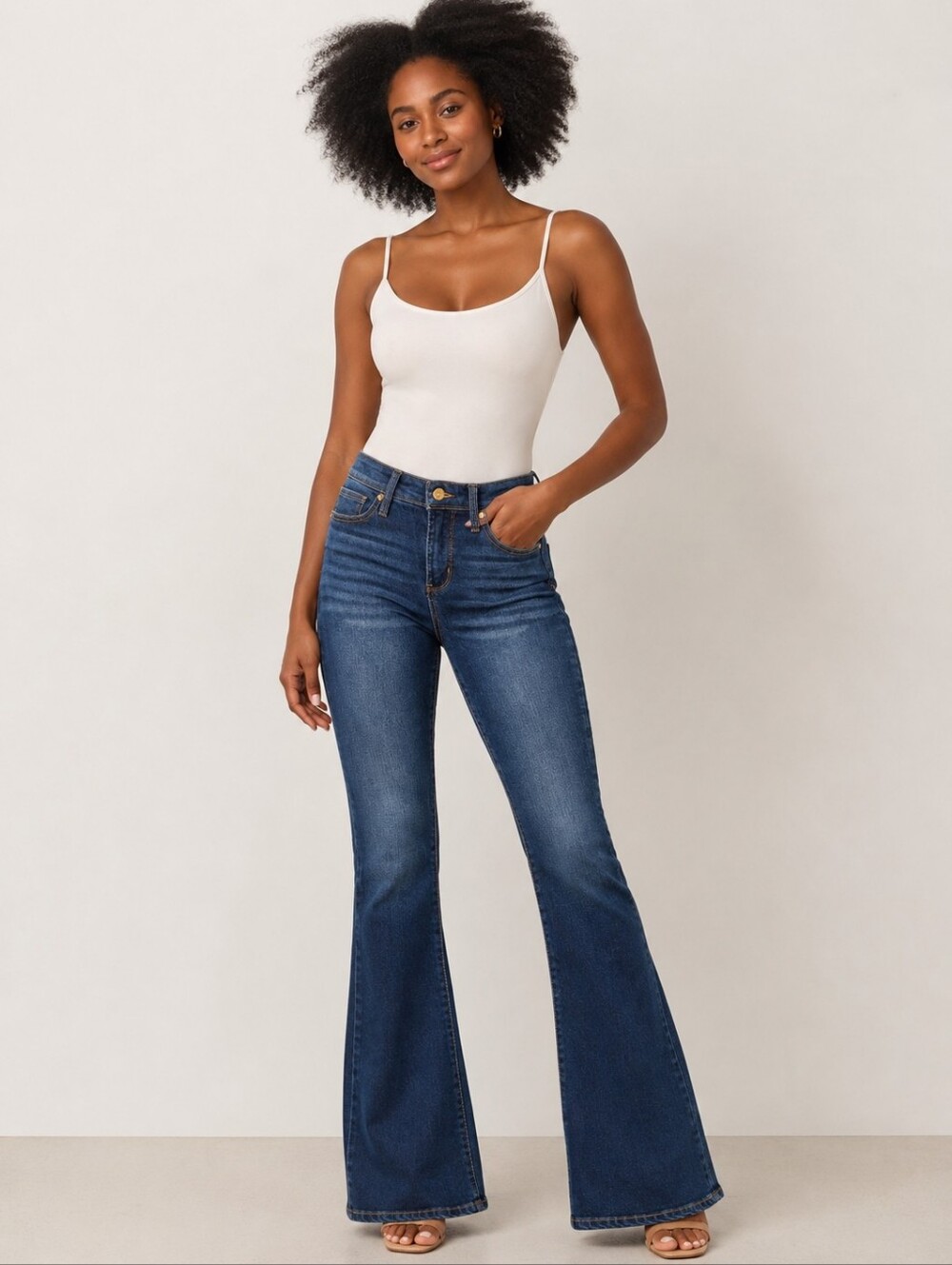 ❤️ NWT! IMAN HIGH RISE FLARE JEANS, 8 (29)